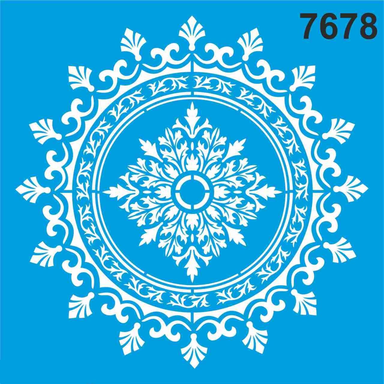 Stencıl Göbek Desen - 7678