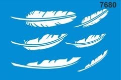 Stencıl Tüy Desen - 7680