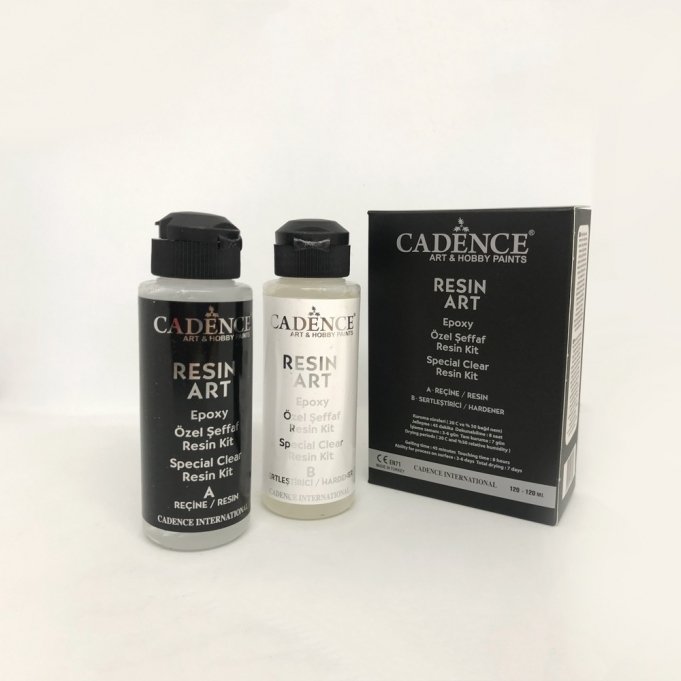 Resin Art Reçine 120ml + Sertleştirici 120ml Takım