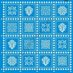 Stencıl Geometrik Desen Şablonu - 1060