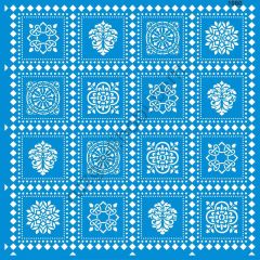 Stencıl Geometrik Desen Şablonu - 1060