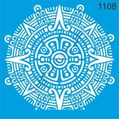 Stencıl Mandala Desen - 1108