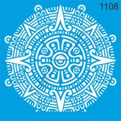 Stencıl Mandala Desen - 1108