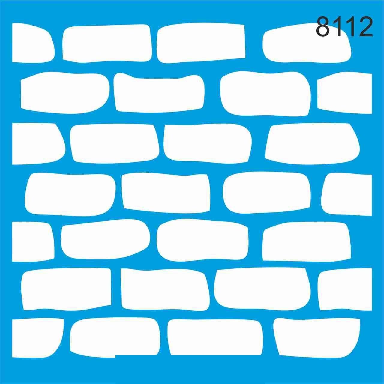 Stencıl Tuğla Desen - 8112