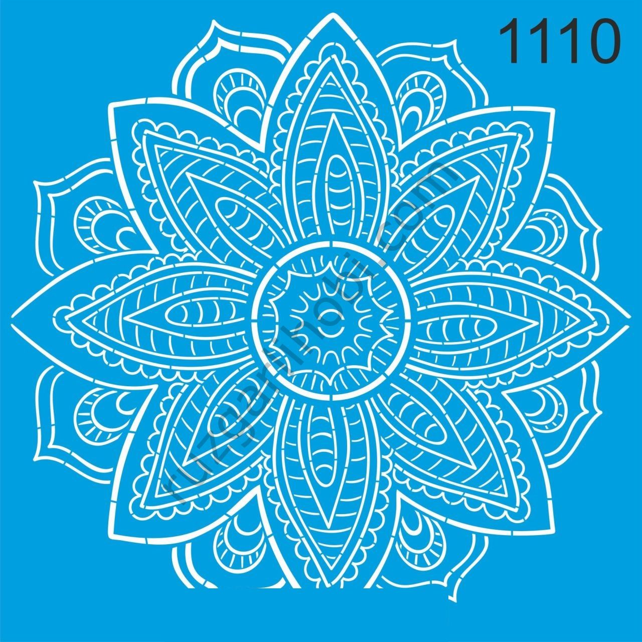 Stencıl Mandala Desen - 1110