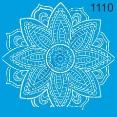 Stencıl Mandala Desen - 1110