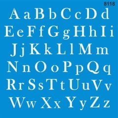 Stencıl Font Desen - 8118