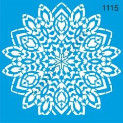 Stencıl Mandala Desen - 1115
