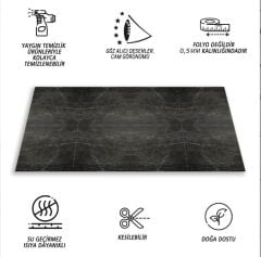 FAYANS ÜSTÜ PVC KAPLAMA 82 X 122 BELGİUM BLACK DESEN-387