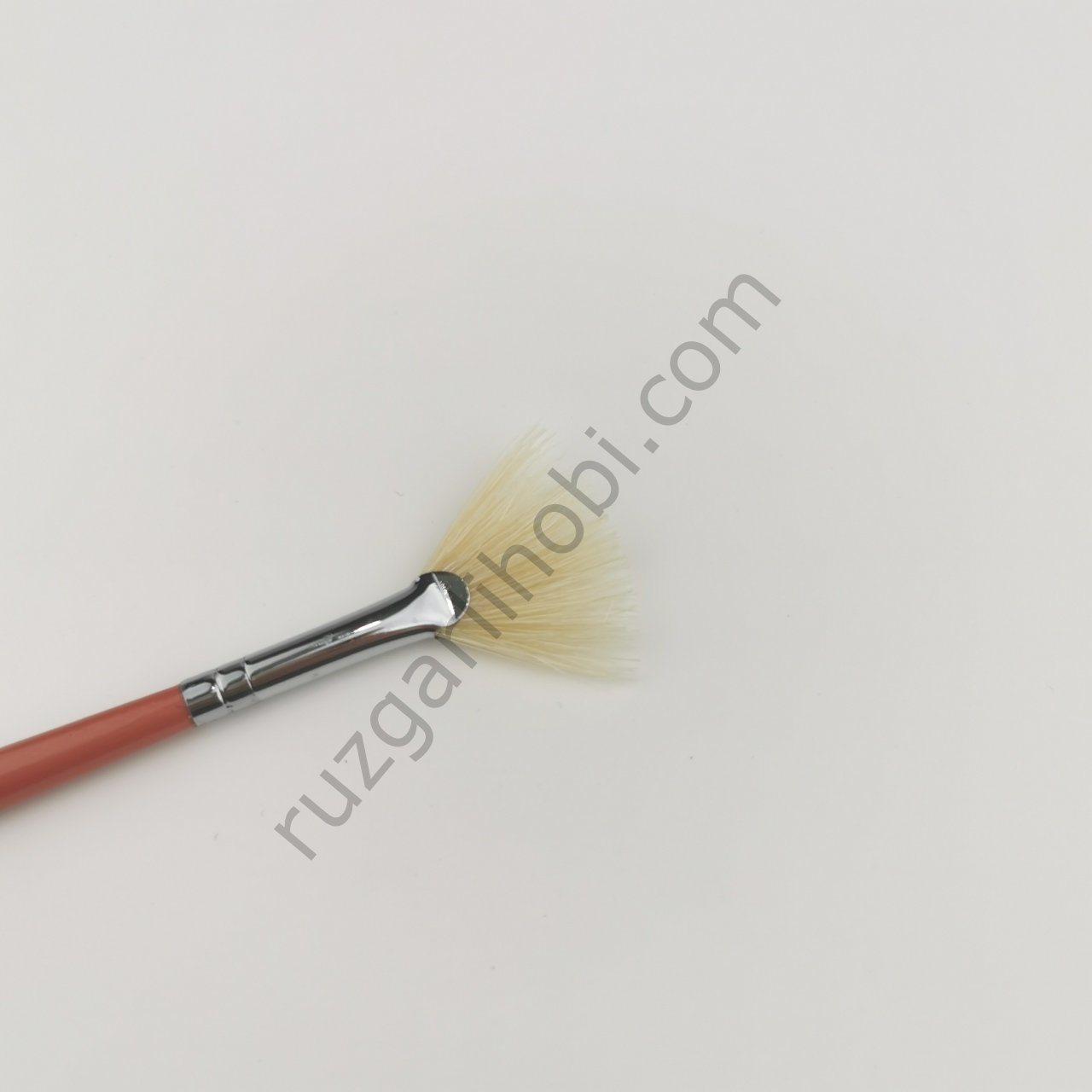 113 Doğal Kıl Uzun Sap Yelpaze Fırça No: 4