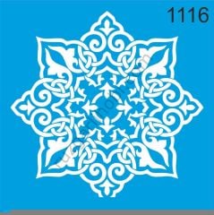 Stencıl Mandala Desen - 1116