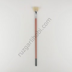 113 Doğal Kıl Uzun Sap Yelpaze Fırça No: 6