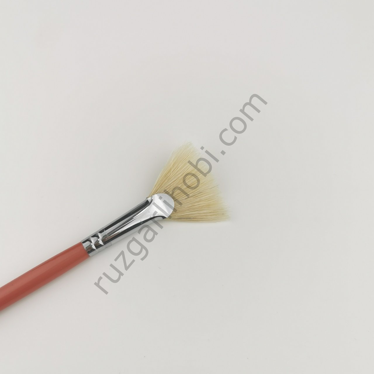 113 Doğal Kıl Uzun Sap Yelpaze Fırça No: 6