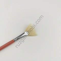 113 Doğal Kıl Uzun Sap Yelpaze Fırça No: 6