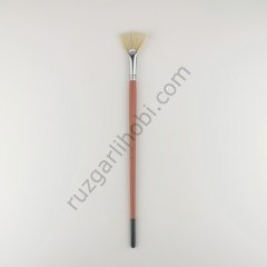 113 Doğal Kıl Uzun Sap Yelpaze Fırça No: 9