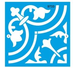 Stencıl Fayans Deseni Boyama  - 9733