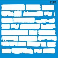 Stencıl Tuğla Desen - 8181