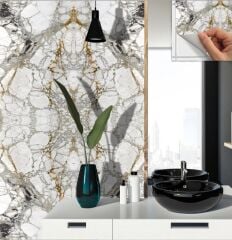 FAYANS ÜSTÜ PVC KAPLAMA 82 X 122 PANEL TAŞ DESEN-388