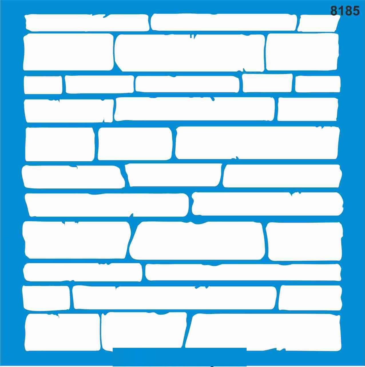 Stencıl Tuğla Desen - 8185