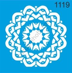 Stencıl Mandala Desen - 1119