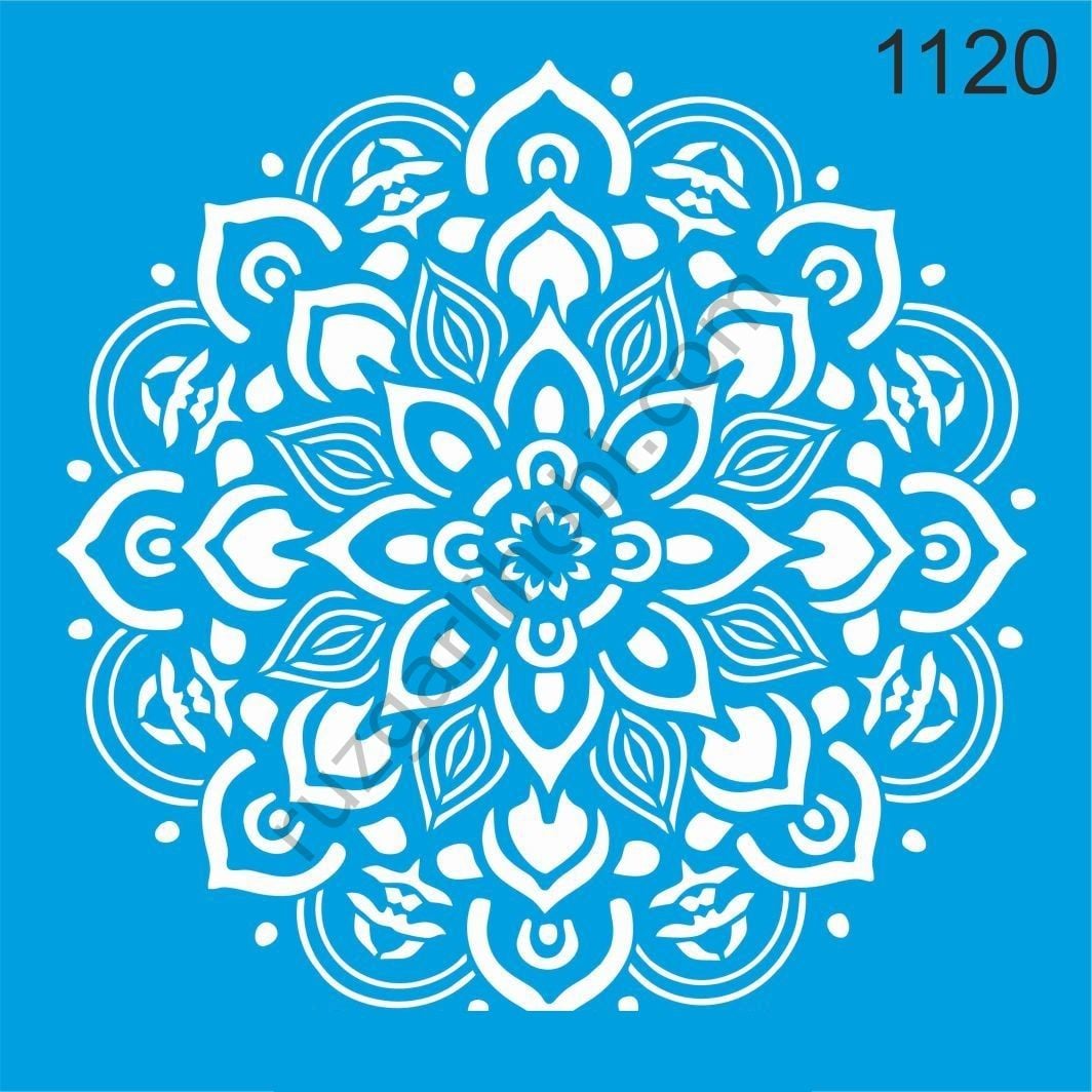 Stencıl Mandala Desen - 1120
