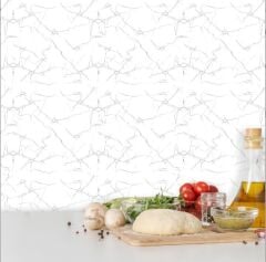 FAYANS ÜSTÜ PVC KAPLAMA 82 X 122  SİLVER DESEN-391