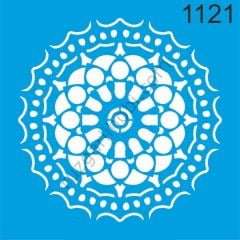 Stencıl Mandala Desen - 1121