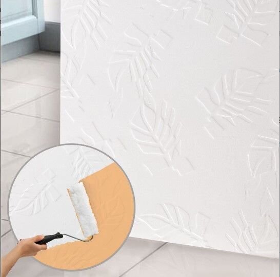 BOYANABİLİR DEKOTA 3D DUVAR PANELİ YAPRAK DESENLİ
