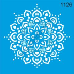 Stencıl Mandala Desen - 1126
