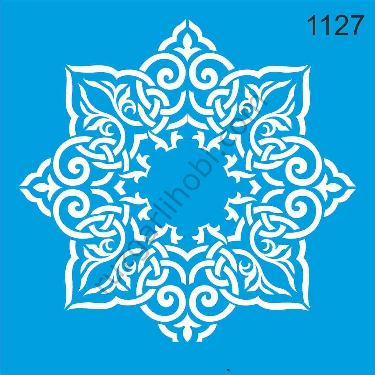 Stencıl Mandala Desen - 1127