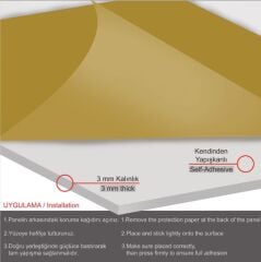 BOYANABİLİR DEKOTA 3D DUVAR PANELİ GEOMETRİK DESENLİ