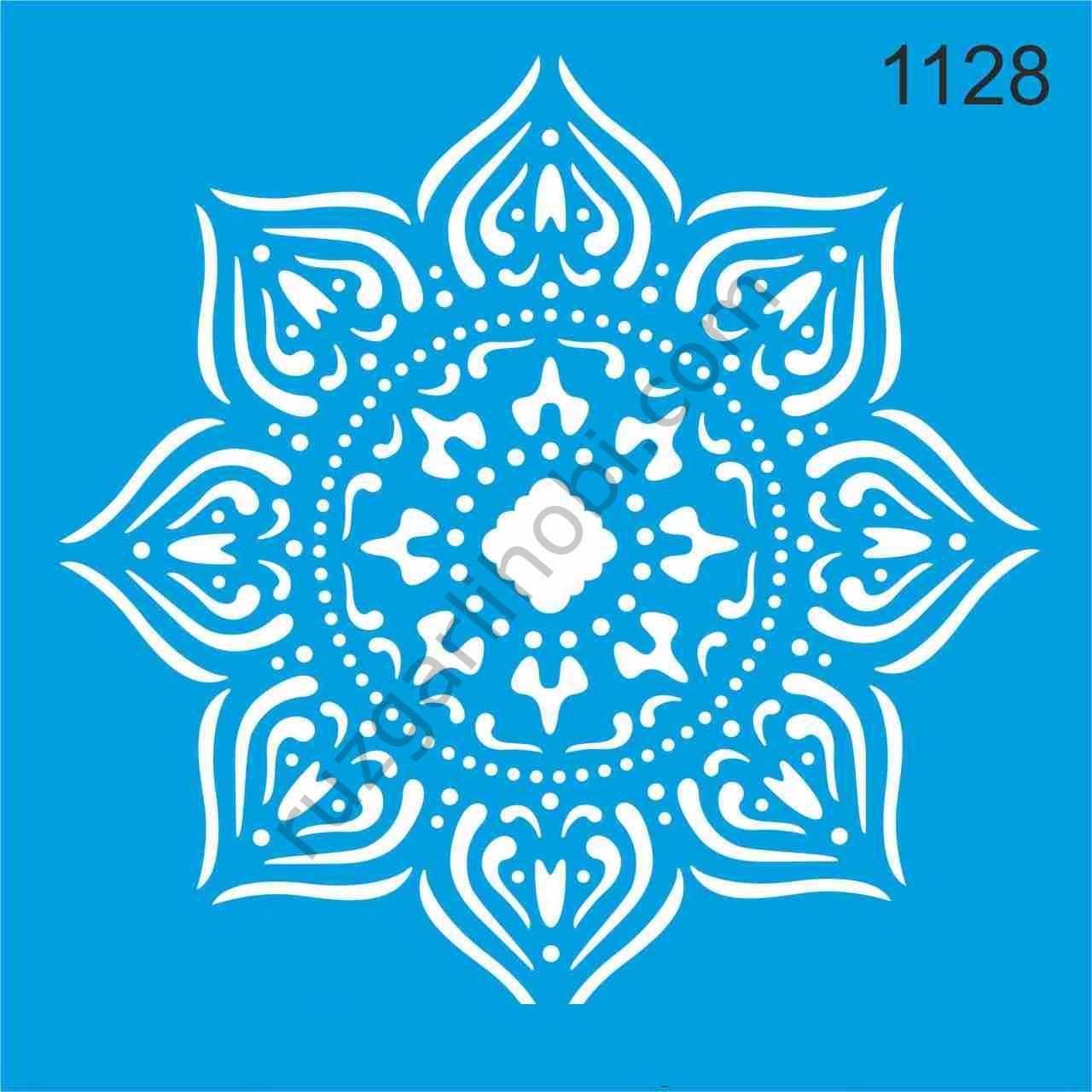 Stencıl Mandala Desen - 1128