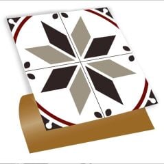 FAYANS ÜSTÜ PVC KAPLAMA 30 X 30 ÇARKI FELEK  DESENLİ - 330