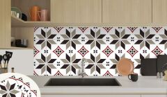 FAYANS ÜSTÜ PVC KAPLAMA 30 X 30 ÇARKI FELEK  DESENLİ - 330