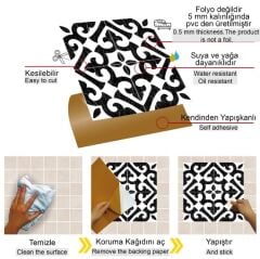 FAYANS ÜSTÜ PVC KAPLAMA 30 X 30  HATAYİ DESENLİ - 331