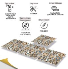FAYANS ÜSTÜ PVC KAPLAMA 30 X 30  FAS - 019 DESENLİ - 332