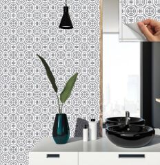 FAYANS ÜSTÜ PVC KAPLAMA 30 X 30   GEOMETRİK - 039 DESENLİ - 333