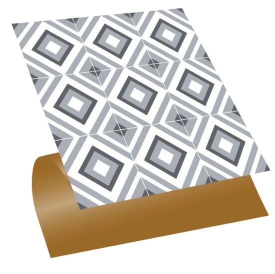 FAYANS ÜSTÜ PVC KAPLAMA 30 X 30   GEOMETRİK - 040 DESENLİ - 334