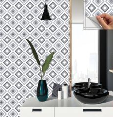 FAYANS ÜSTÜ PVC KAPLAMA 30 X 30   GEOMETRİK - 040 DESENLİ - 334