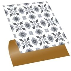 FAYANS ÜSTÜ PVC KAPLAMA 30 X 30   GEOMETRİK - 041 DESENLİ - 335