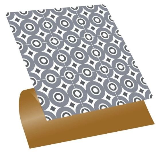 FAYANS ÜSTÜ PVC KAPLAMA 30 X 30   GEOMETRİK - 042 DESENLİ - 336