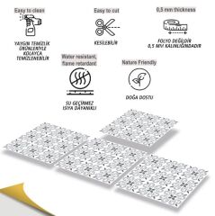 FAYANS ÜSTÜ PVC KAPLAMA 30 X 30   GEOMETRİK - 043 DESENLİ - 337