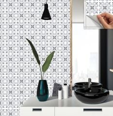 FAYANS ÜSTÜ PVC KAPLAMA 30 X 30   GEOMETRİK - 043 DESENLİ - 337