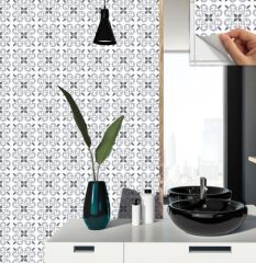FAYANS ÜSTÜ PVC KAPLAMA 30 X 30   GEOMETRİK - 043 DESENLİ - 337