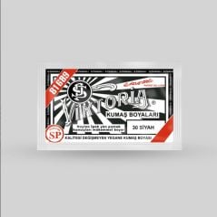 30 SİYAH RENK KUMAŞ BOYASI TOZ 10 GR PAKET