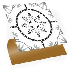 FAYANS ÜSTÜ PVC KAPLAMA 30 X 30   GEOMETRİK SOLO DESENLİ - 339
