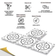 FAYANS ÜSTÜ PVC KAPLAMA 30 X 30   GEOMETRİK SOLO DESENLİ - 339