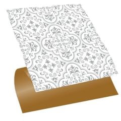 FAYANS ÜSTÜ PVC KAPLAMA 30 X 30   GRİ MOTİFLİ DESENLİ - 340
