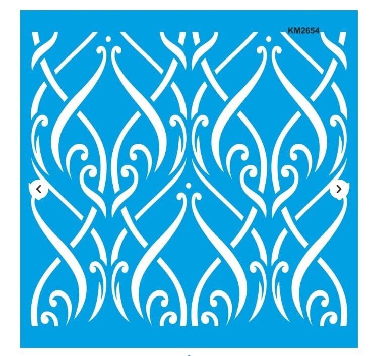 Stencıl Fayans  Duvar Desen - KM2654