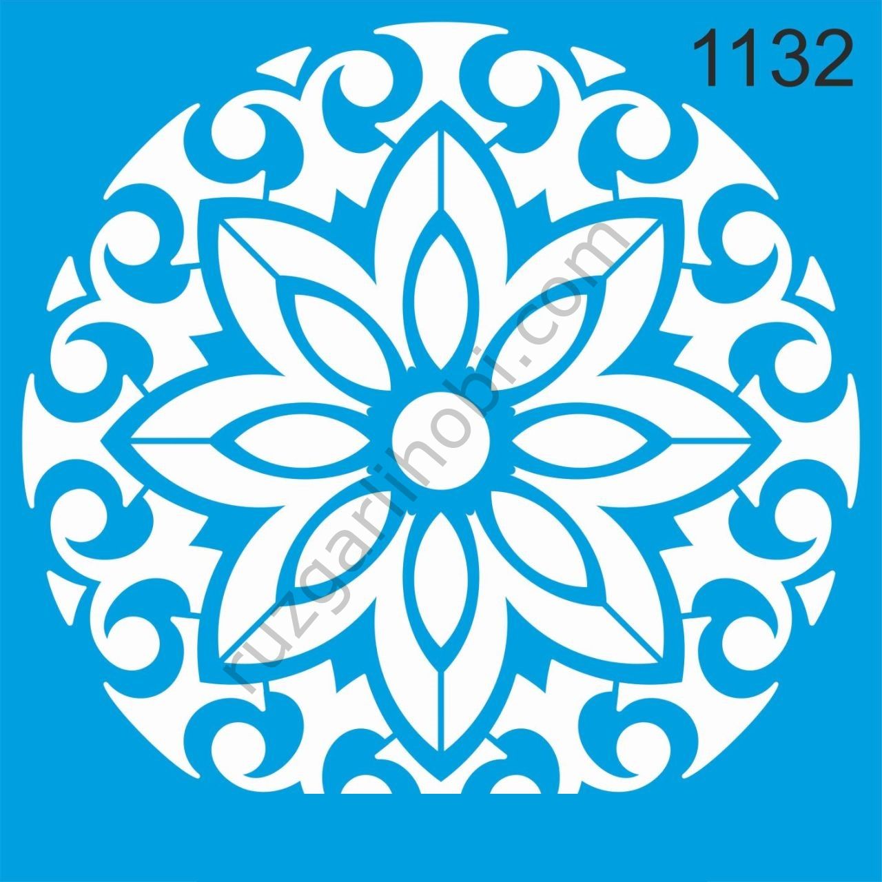 Stencıl Mandala Desen - 1132